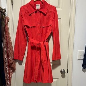 Hilary Radley Red Trench Coat